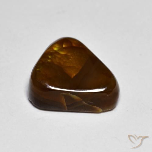 Ágata de fuego Multicolor natural de 4.36 ct, Trillón, Opaco