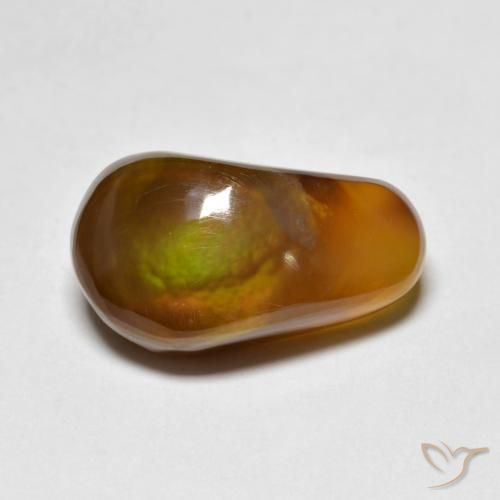 6.51ct Natural Multicolor Ágata de fuego, Elegante, Translúcido