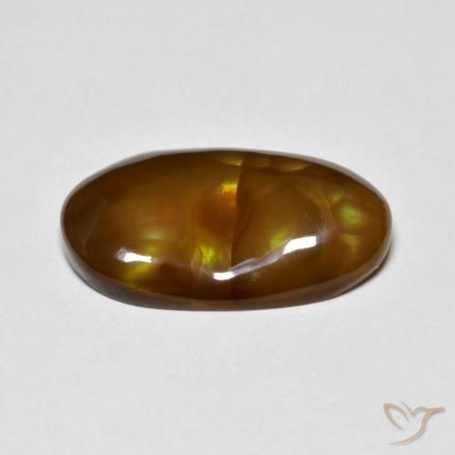 Ágata de fuego Multicolor natural de 5.46 ct, Elegante, Opaco