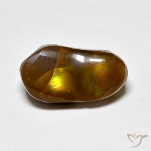 4.96ct Natural Multicolor Ágata de fuego, Elegante, Opaco