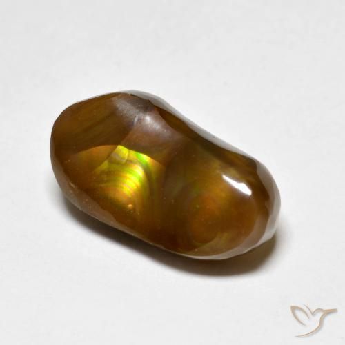 Ágata de fuego Multicolor natural de 4.96 ct, Elegante, Opaco