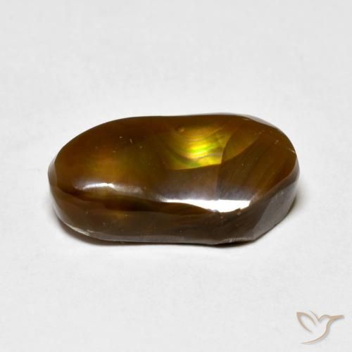 Ágata de fuego Multicolor natural de 4.96 ct, Elegante, Opaco