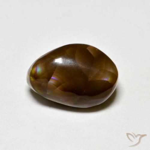 4.47ct Natural Multicolor Ágata de fuego, Elegante, Opaco