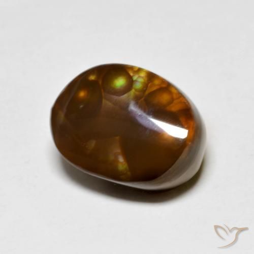 5.02ct Natural Multicolor Ágata de fuego, Elegante, Opaco