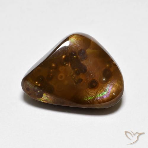 5.65ct Natural Multicolor Ágata de fuego, Elegante, Opaco