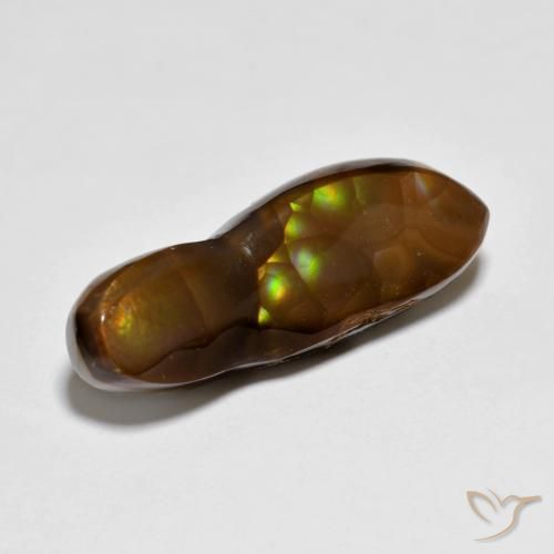 Ágata de fuego Multicolor natural de 6.34 ct, Elegante, Opaco