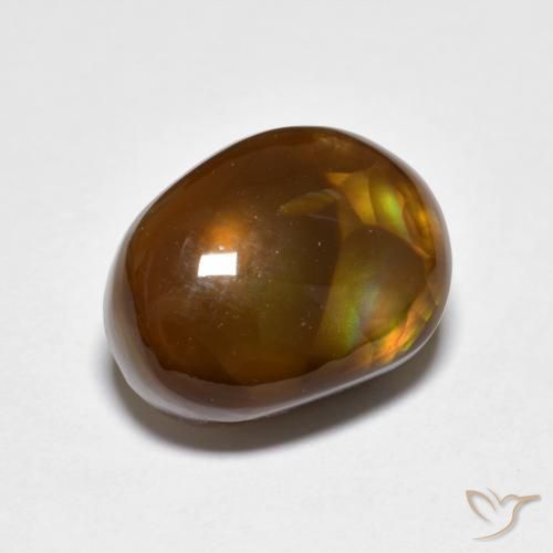 4.79ct Natural Multicolor Ágata de fuego, Elegante, Translúcido