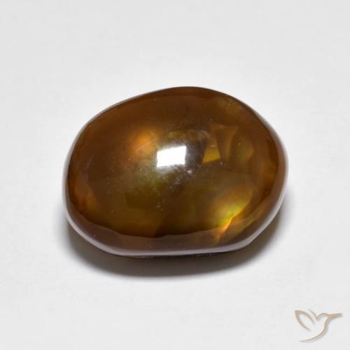 Ágata de fuego Multicolor natural de 4.79 ct, Elegante, Translúcido