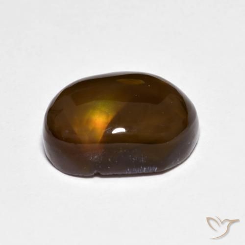 Ágata de fuego Multicolor natural de 4.79 ct, Elegante, Translúcido