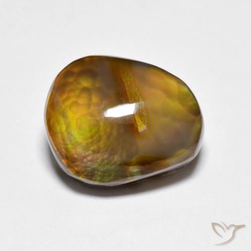 5.37ct Natural Multicolor Ágata de fuego, Elegante, Opaco