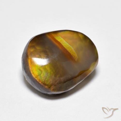 Ágata de fuego Multicolor natural de 5.37 ct, Elegante, Opaco