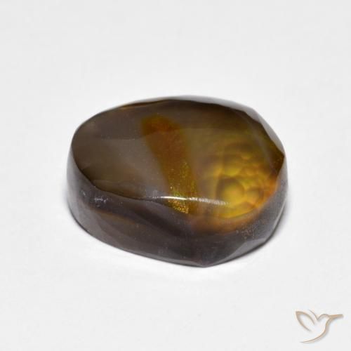 Ágata de fuego Multicolor natural de 5.37 ct, Elegante, Opaco