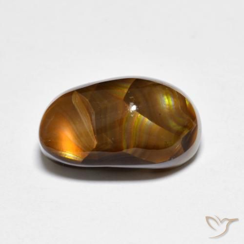 3.99ct Natural Multicolor Ágata de fuego, Elegante, Opaco