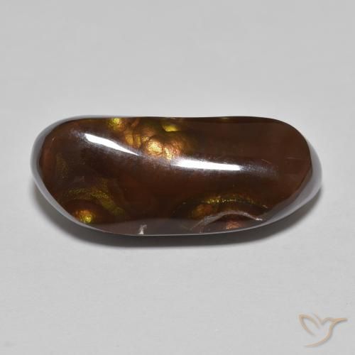8.67ct Natural Multicolor Ágata de fuego, Elegante, Opaco