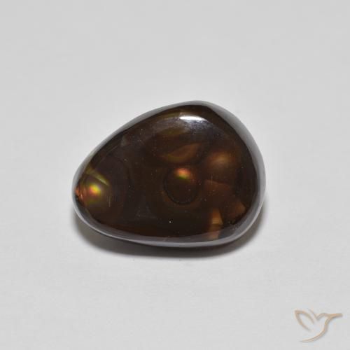 4.95ct Natural Multicolor Ágata de fuego, Elegante, Opaco