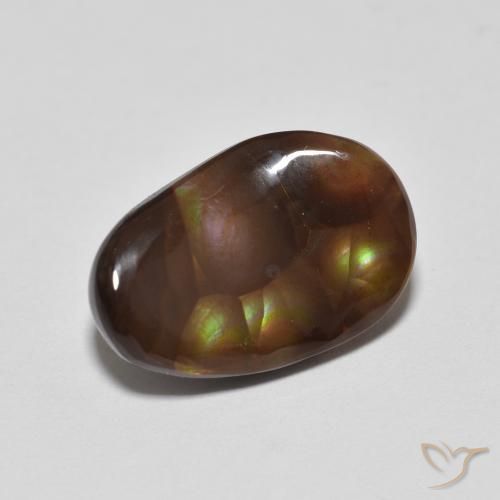 Ágata de fuego Multicolor natural de 3.68 ct, Elegante, Opaco