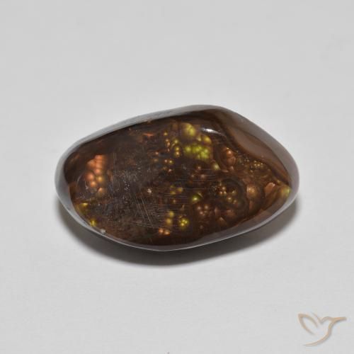 8.77ct Natural Multicolor Ágata de fuego, Elegante, Opaco