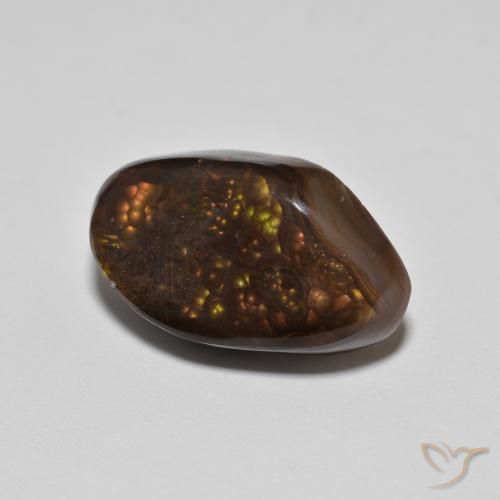 Ágata de fuego Multicolor natural de 8.77 ct, Elegante, Opaco