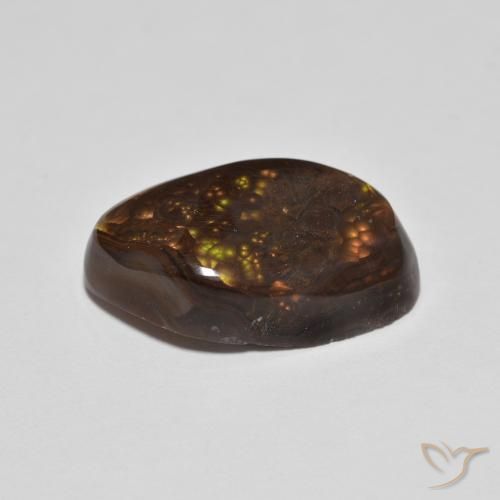 Ágata de fuego Multicolor natural de 8.77 ct, Elegante, Opaco