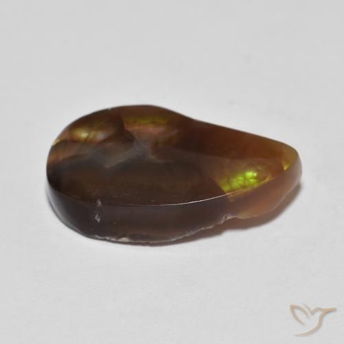 Ágata de fuego Multicolor natural de 6.04 ct, Elegante, Translúcido