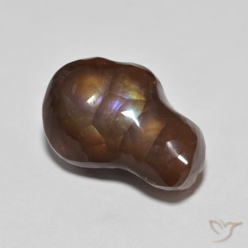 Ágata de fuego Multicolor natural de 7.20 ct, Elegante, Opaco