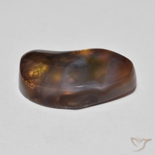 Ágata de fuego Multicolor natural de 8.43 ct, Elegante, Opaco