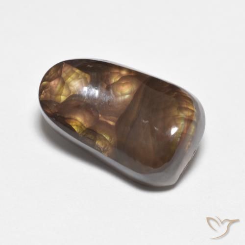 Ágata de fuego Multicolor natural de 6.46 ct, Elegante, Translúcido