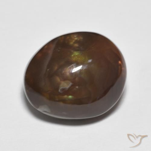 7.39ct Natural Multicolor Ágata de fuego, Elegante, Opaco