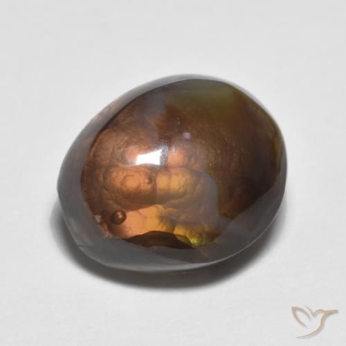 Ágata de fuego Multicolor natural de 7.19 ct, Elegante, Opaco