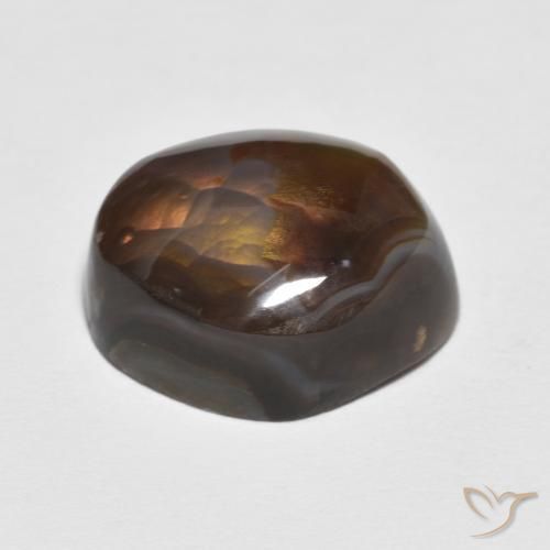 Ágata de fuego Multicolor natural de 7.19 ct, Elegante, Opaco