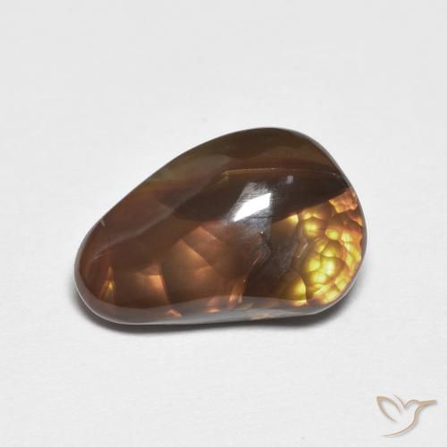 2.61ct Natural Multicolor Ágata de fuego, Elegante, Opaco