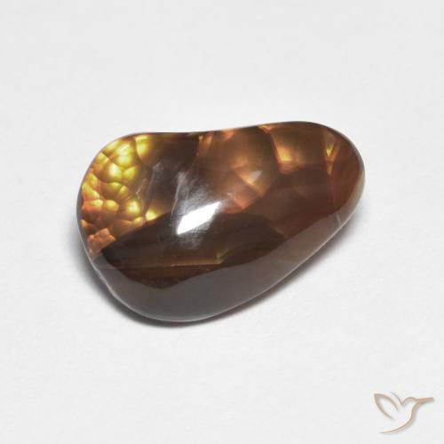 Ágata de fuego Multicolor natural de 2.61 ct, Elegante, Opaco