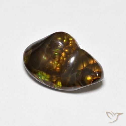 Ágata de fuego Multicolor natural de 4.18 ct, Elegante, Opaco