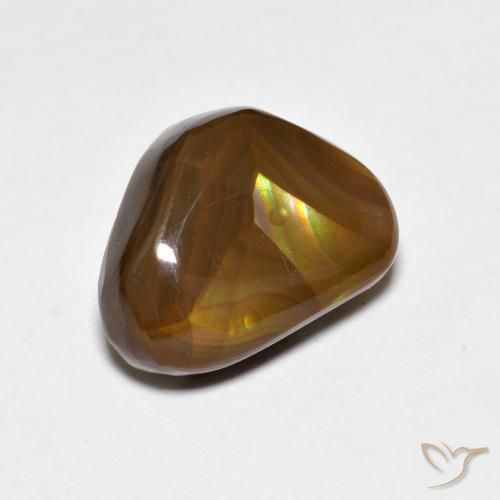 Ágata de fuego Multicolor natural de 4.19 ct, Elegante, Opaco
