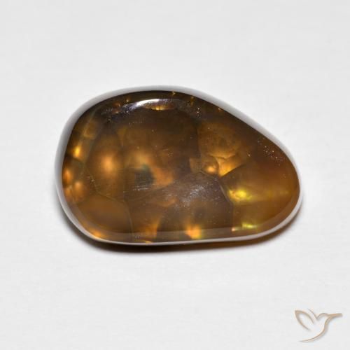 5.21ct Natural Multicolor Ágata de fuego, Elegante, Opaco