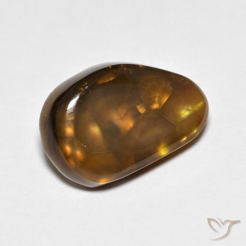 Ágata de fuego Multicolor natural de 5.21 ct, Elegante, Opaco