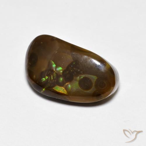 Ágata de fuego Multicolor natural de 4.62 ct, Elegante, Opaco