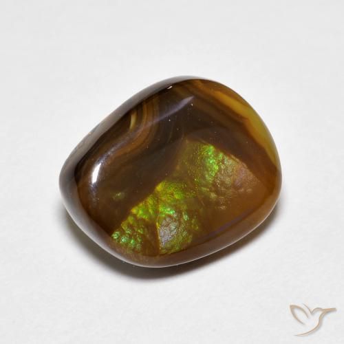 Ágata de fuego Multicolor natural de 3.81 ct, Elegante, Opaco