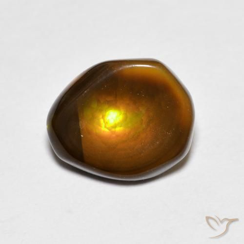 2.46ct Natural Multicolor Ágata de fuego, Elegante, Opaco