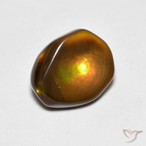 Ágata de fuego Multicolor natural de 2.46 ct, Elegante, Opaco