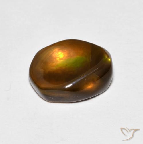 Ágata de fuego Multicolor natural de 2.46 ct, Elegante, Opaco