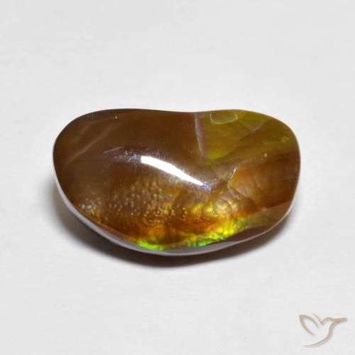 4.95ct Natural Multicolor Ágata de fuego, Elegante, Opaco