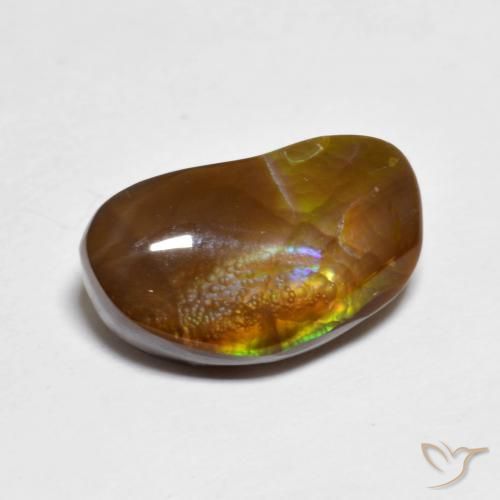 Ágata de fuego Multicolor natural de 4.95 ct, Elegante, Opaco
