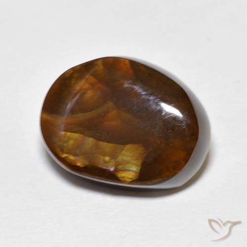 8.27ct Natural Multicolor Ágata de fuego, Elegante, Opaco