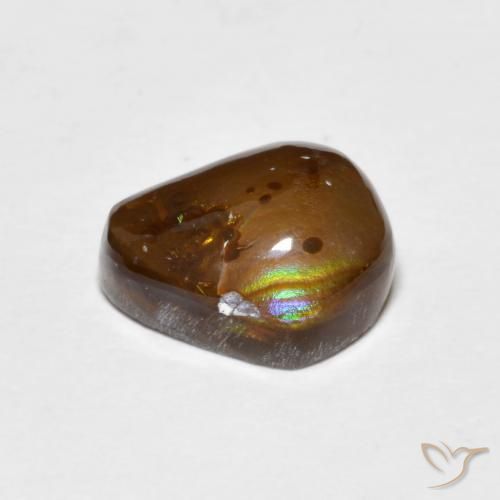 Ágata de fuego Multicolor natural de 3.16 ct, Elegante, Opaco