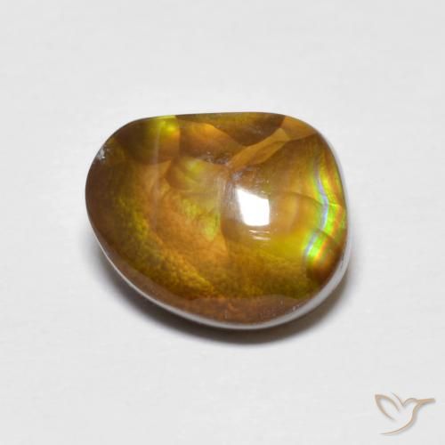Ágata de fuego Multicolor natural de 3.38 ct, Forma elegante, Opaco