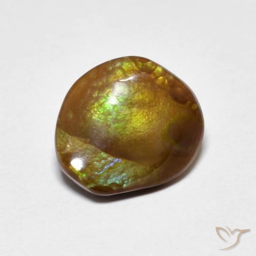Ágata de fuego Multicolor natural de 2.94 ct, Forma elegante, Opaco