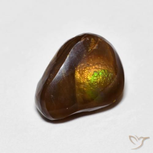 Ágata de fuego Multicolor natural de 4.55 ct, Elegante, Opaco