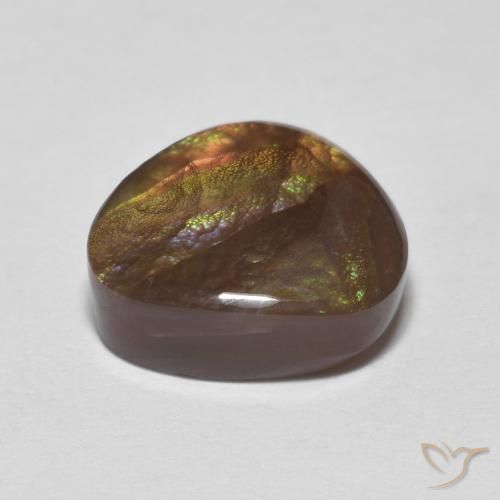 Ágata de fuego Multicolor natural de 4.21 ct, Elegante, Opaco