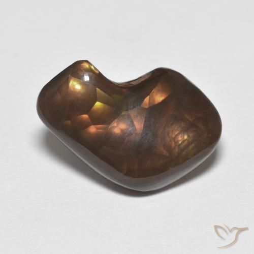 4.74ct Natural Multicolor Ágata de fuego, Elegante, Opaco
